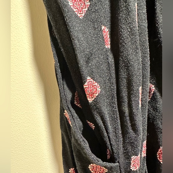 Express Size Small Sweetheart Neckline Spaghetti Strap Patterned Cotton Dress - Picture 4 of 6